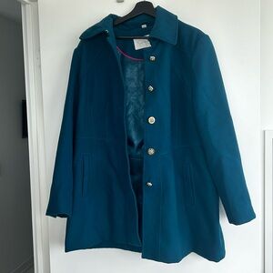 Blue wool peacoat